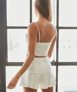 AT Shelby Linen Mini Skirt New Threads