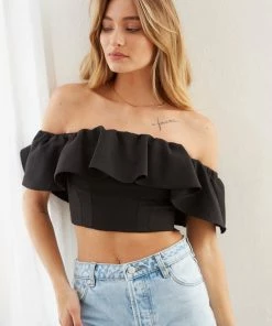 AT Sofie Ruffle Crop Top New Threads