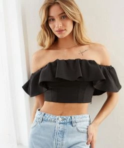 AT Sofie Ruffle Crop Top New Threads