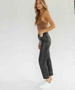 New Threads Blank NYC Abel Straight Leather Pants
