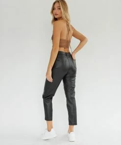 New Threads Blank NYC Abel Straight Leather Pants