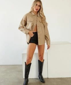 Atlantic Vegan Leather Shacket