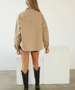 Atlantic Vegan Leather Shacket