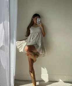 AT Alabama Gingham Babydoll Dress Sale