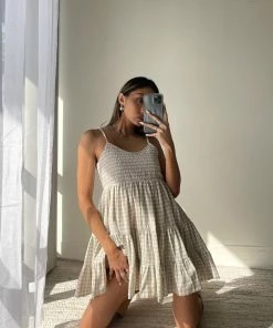 AT Alabama Gingham Babydoll Dress Sale