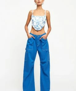 Lioness Tanis Corset In Blue Porcelain New Threads