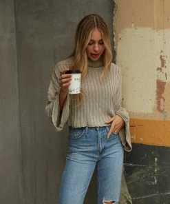 Sale Anya Turtleneck Crop Sweater