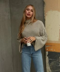 Sale Anya Turtleneck Crop Sweater