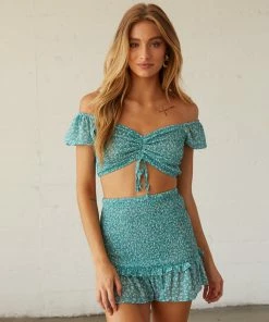 Hattie Floral Smocked Crop Top Sale