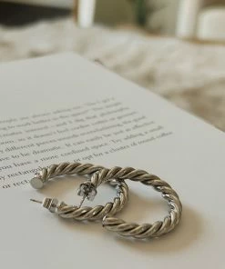 AT Cali Twist Hoop Earrings Accessories