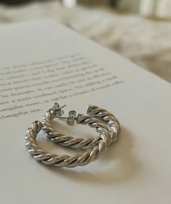 AT Cali Twist Hoop Earrings Accessories