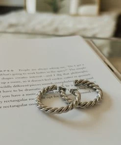 AT Cali Twist Hoop Earrings Accessories