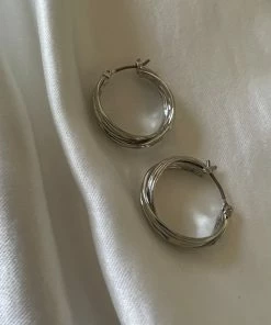 AT Accessories First Class Hoop Earrings