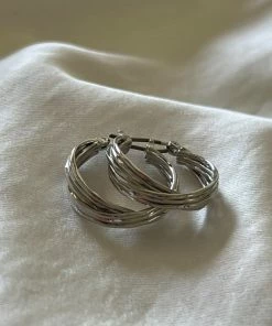 AT Accessories First Class Hoop Earrings