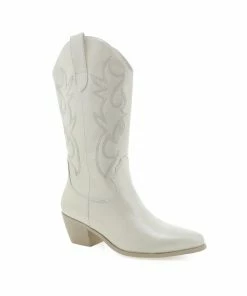 Billini New Threads Unaro Western Boots In White Pearl