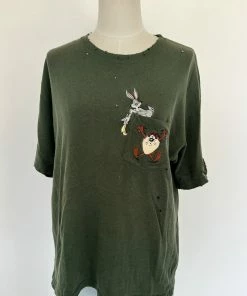 Vintage Bugs Bunny And Taz Pocket Tee