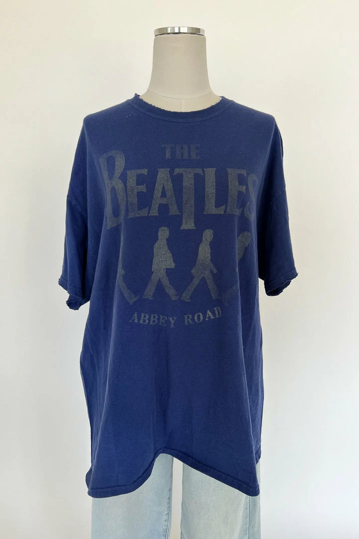 Vintage Beatles Abbey Road Tee In Blue