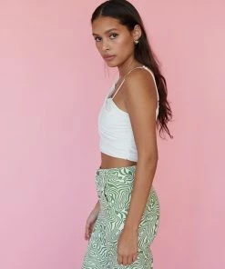 AT Sale Tara Asymmetrical Crop Top