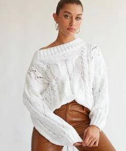 Sale Faith Cable Knit Sweater