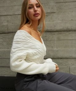 Bailey Crop Knit Sweater Sale