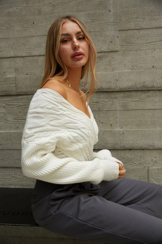 Bailey Crop Knit Sweater Sale