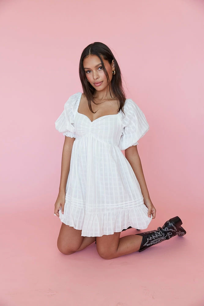 AT Erica Puff Babydoll Dress