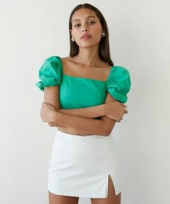 Kourt Vegan Leather Mini Skirt