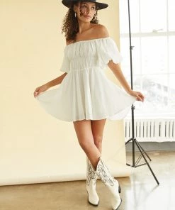 AT Santal Puff Babydoll Dress New Threads