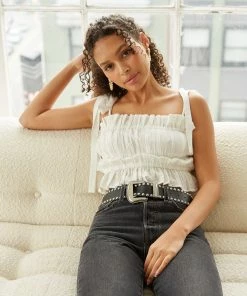 AT New Threads Laney Ruffle Tank