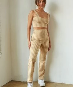 AT Lottie Gingham Crop Top Sale