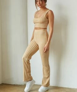 AT Lottie Gingham Crop Top Sale