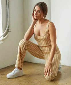 AT Lottie Gingham Crop Top Sale